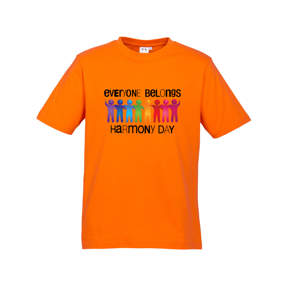 Adults Harmony Day T-Shirt Everyone Belongs 2025 Edition