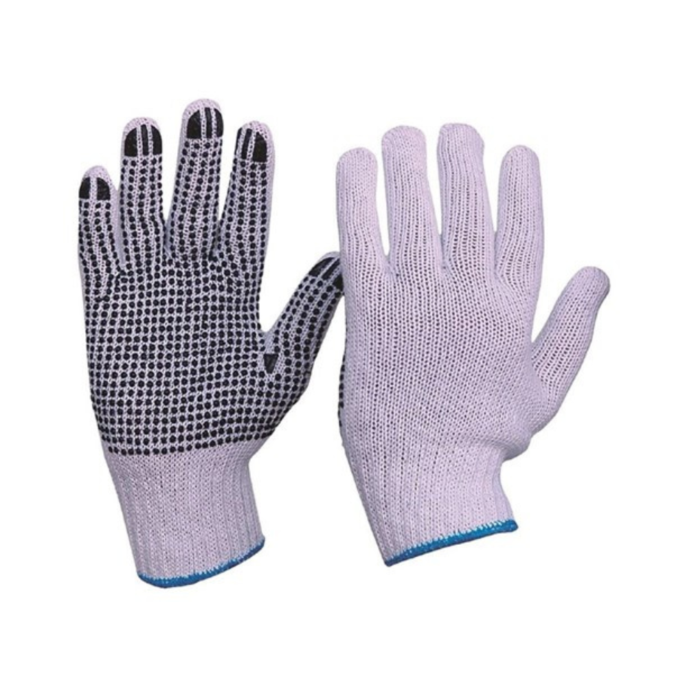 PRO Choice Knitted Poly/Cotton Gloves with PVC Dot Grip (12 pairs per pack)