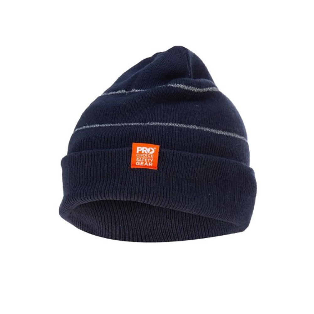 PRO Choice Beanie with Reflective Stripes - Navy